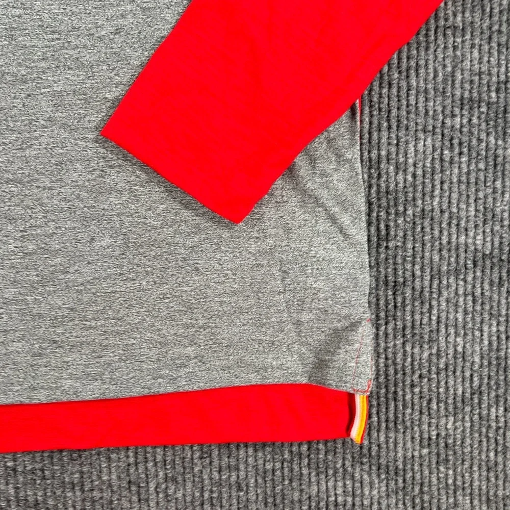 Kansas‎ City Chiefs Shirt Mens Medium Gray Red Long Sleeve Nike On Field NFL